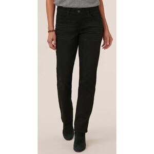 Democracy “Ab” solution Petite Straight Leg Black Jeans 10P